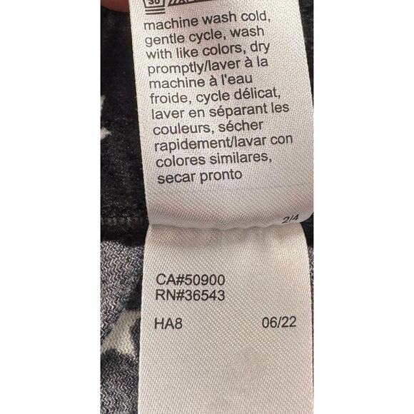 Calvin Klein Sleepwear Medium Black Pants White Star Print 100% Polyester - Picture 6 of 8